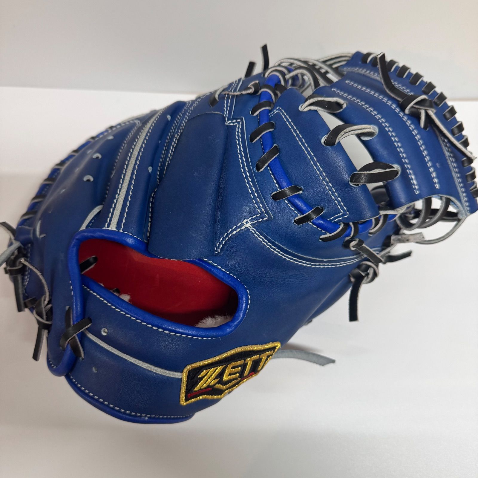 ZETT プロステイタス252型 オーダー 軟式用 キャッチーミット 青