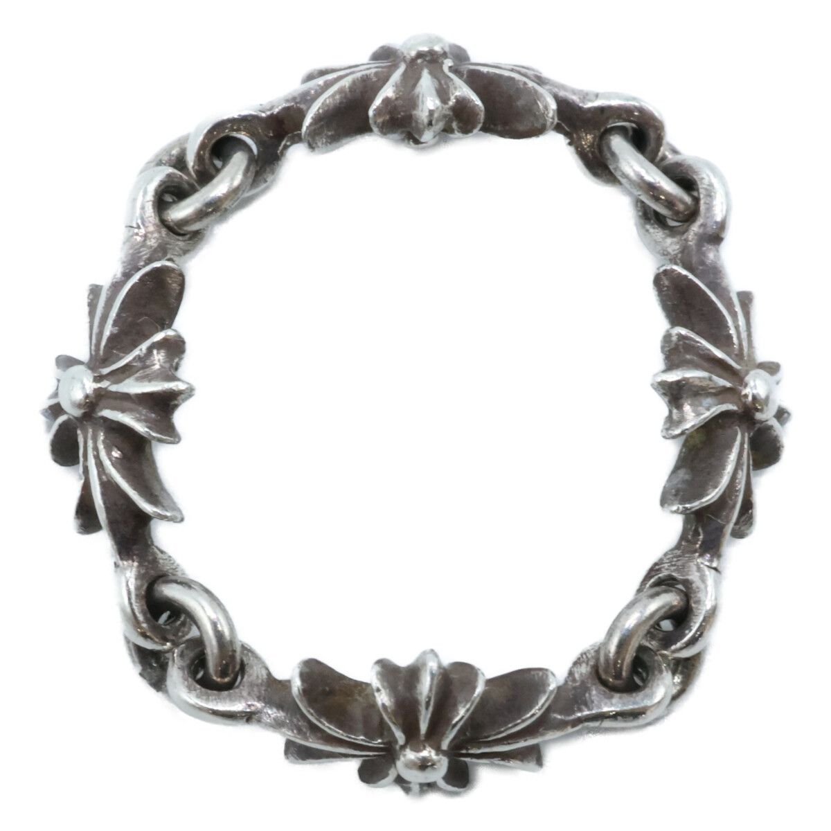 クロムハーツタイニーECHプラスリングwithブルーサファイア|クロム