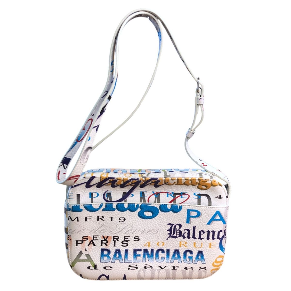 バレンシアガ BALENCIAGA ショルダーバッグ ホワイト マルチ