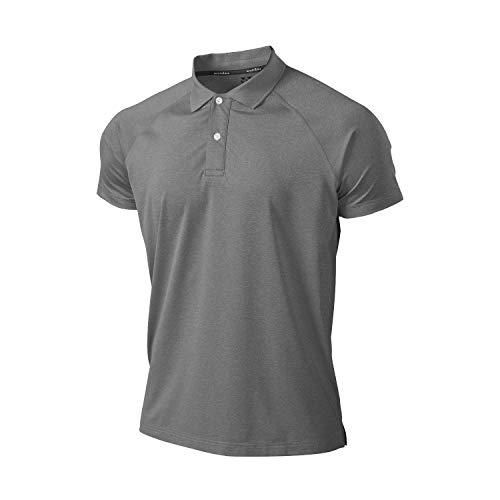 【新品・5営業日で発送】ウンドウ(Wundou) フィットネスストレッチポロシャツ　Ｐ－８１５Ｊ　ブラックＭＩＸＷ（８８３４）　サイズ：１４０