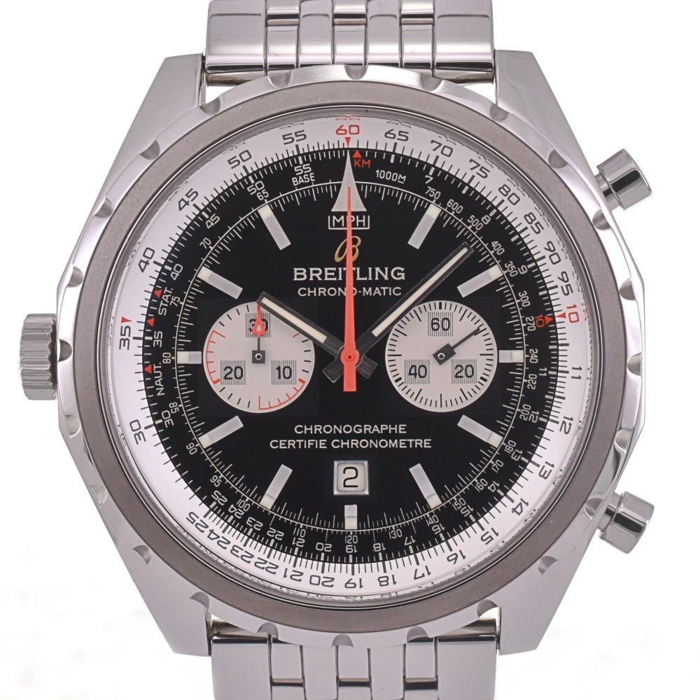 ブライトリング BREITLING A41360 クロノマチック クロノグラフ デイト 自動巻き メンズ 箱 保証書付き I 142508