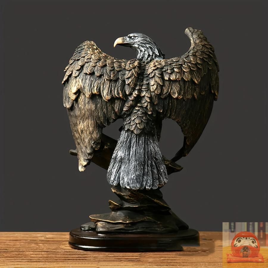 鷲 彫刻 金色 置物 アンティーク 美術品 アート イーグル 40203020304_01b.jpg