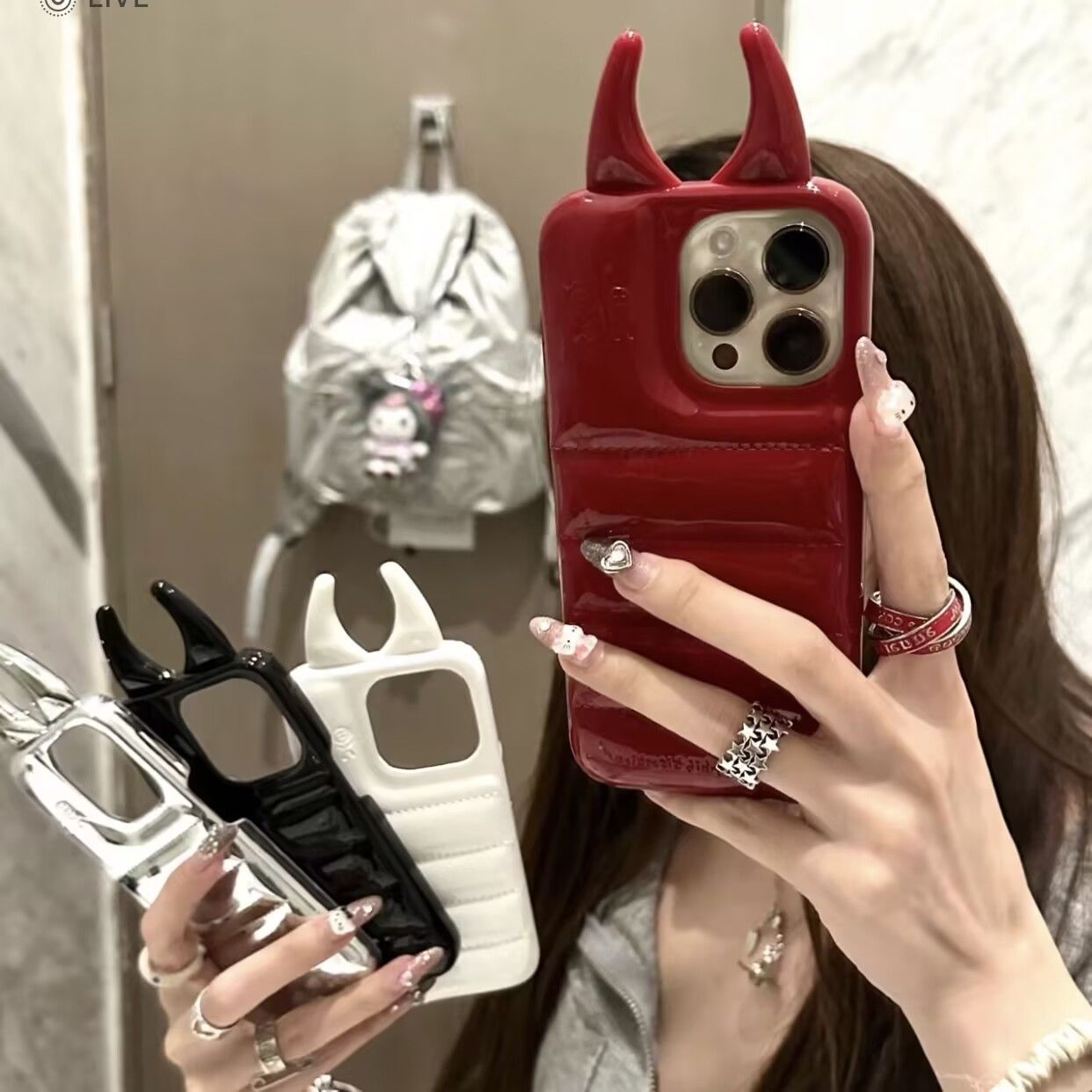 スマホケース 小悪魔 多機種対応 UrbanSophistication ピンク