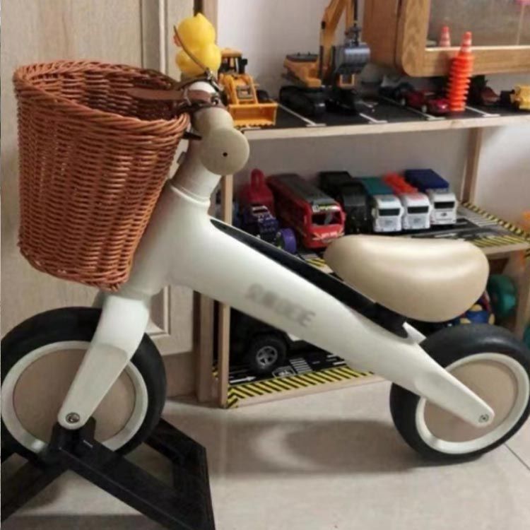 前かご ラタンバスケット 自転車 前掛けカゴ 前カゴ ミニ