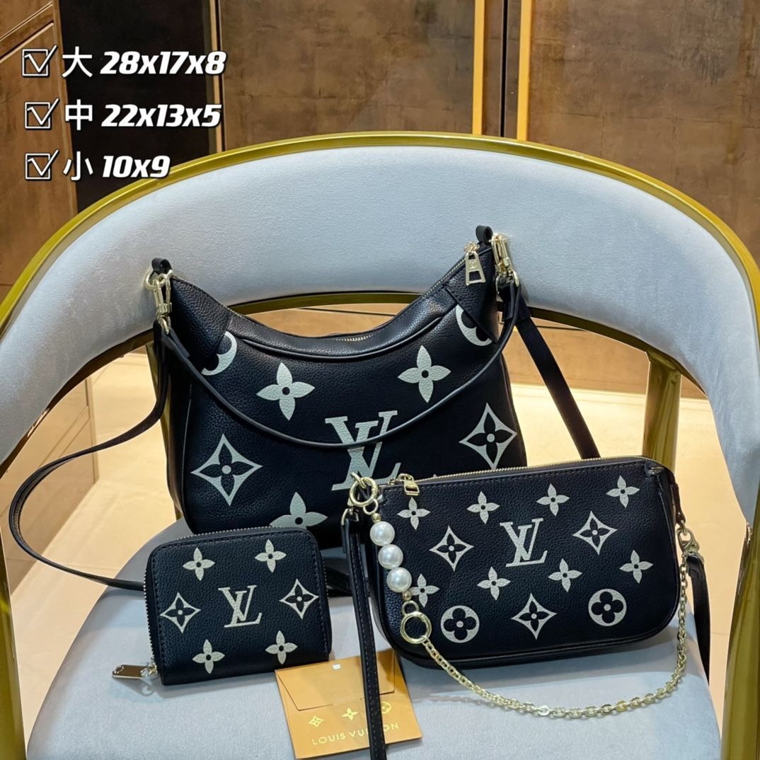 送料込☆ LOUIS VUITTON ルイヴィトン ショルダーバッグ ハンドバッグ  財布  3点セット