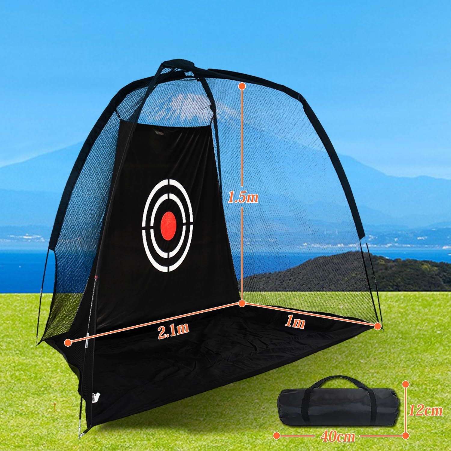 数量限定】ゴルフネット 自宅練習用ネット 室内屋外向け 設置簡単  