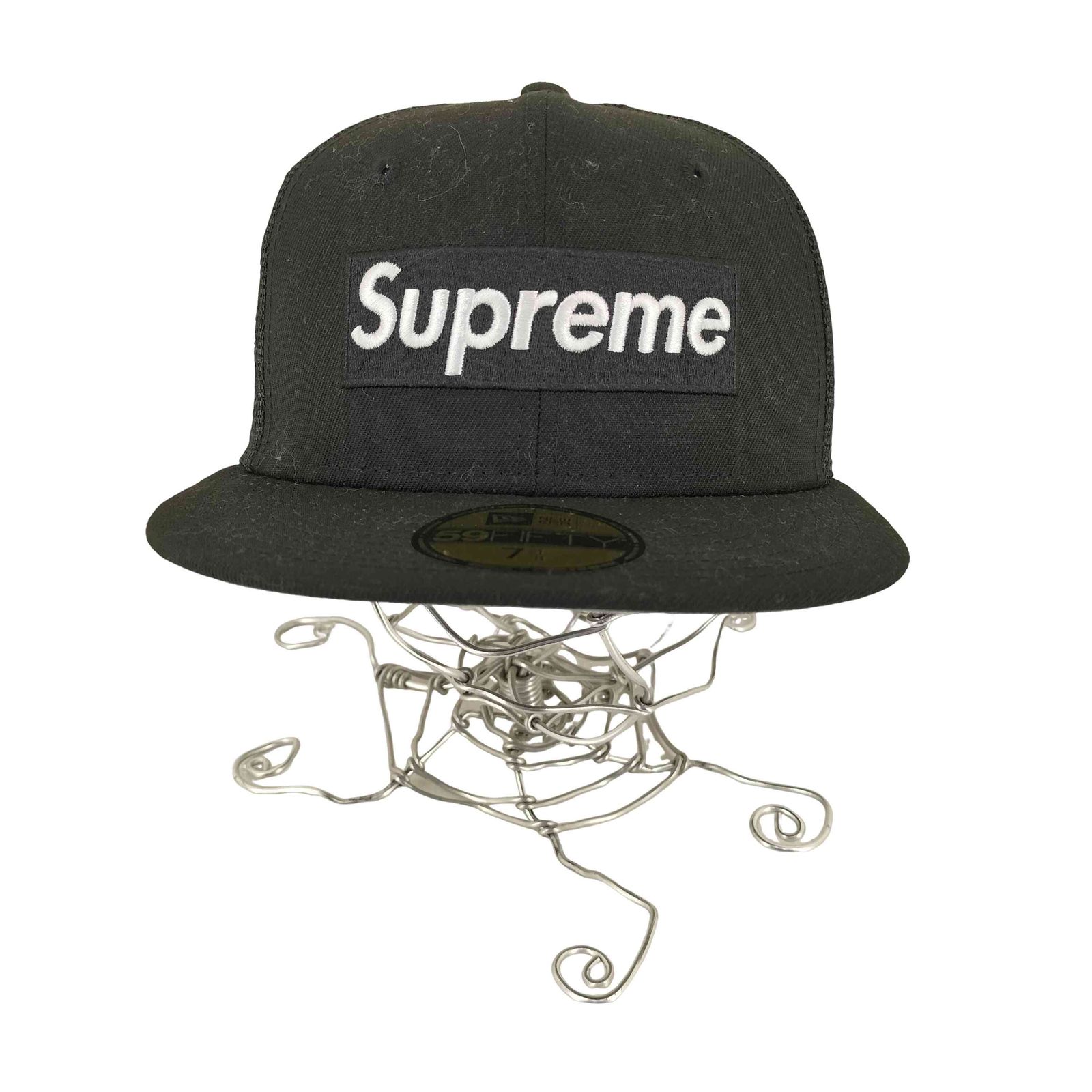 Supreme 黒 メッシュキャップ シュプリーム Supreme Box Logo Mesh