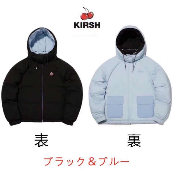 キルシー KIRSH ダウンジャケット リバーシブル チェリー ロゴ ベーシック コート 暖かい 韓国 ファッション 新品未使用