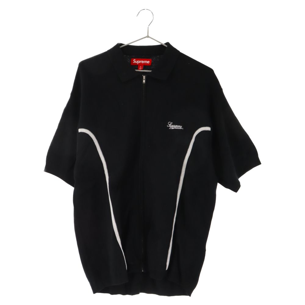 SUPREME (シュプリーム) 23AW Piping Zip Up Polo パイピングジップ 