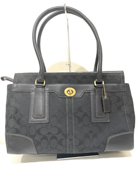 coach コーチ シグネチャー ターンロック キャンバス レザー