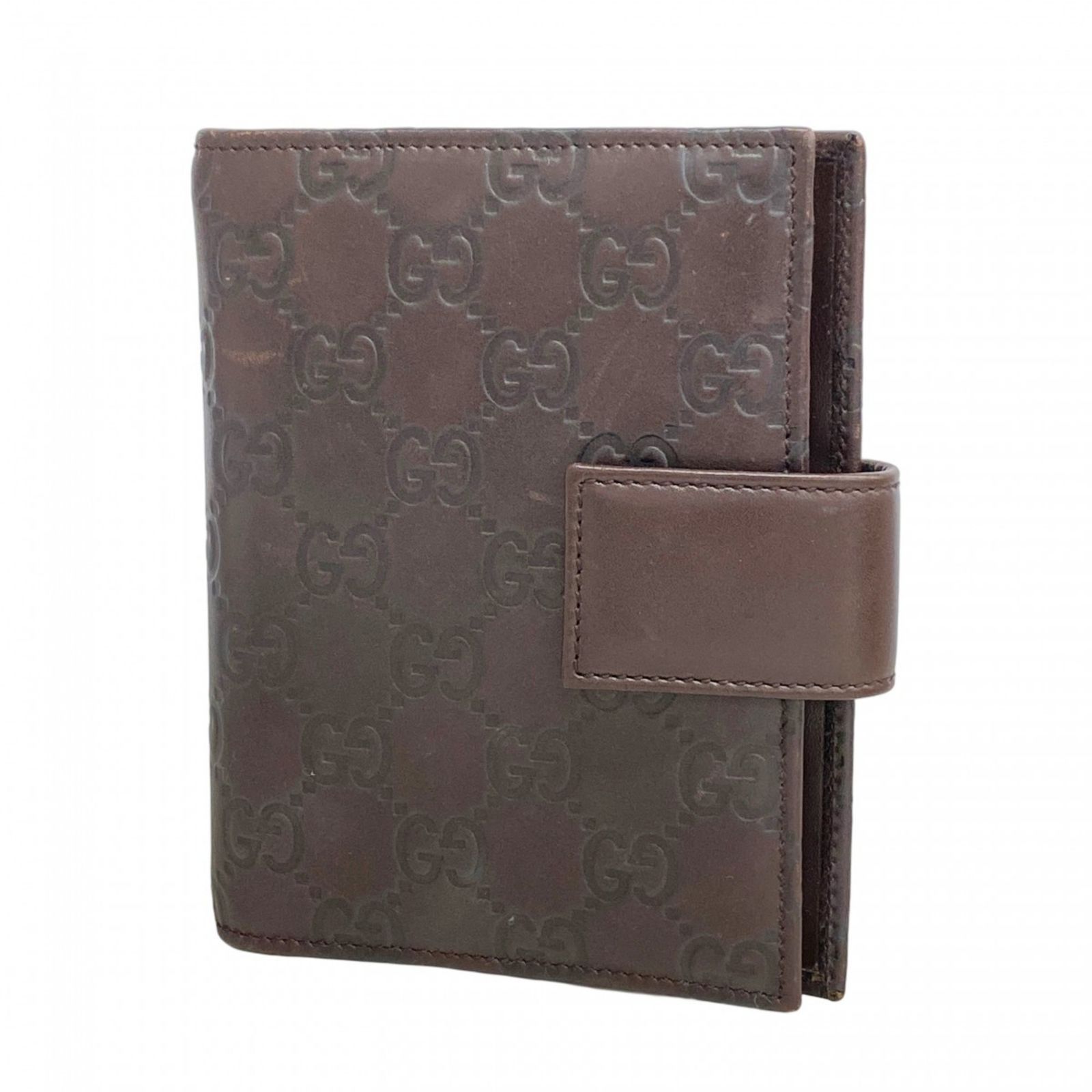 ゴーレム　レザーJKT ブラウン グッチ(Gucci) グッチ 手帳カバー グッチシマ 115240 レザー