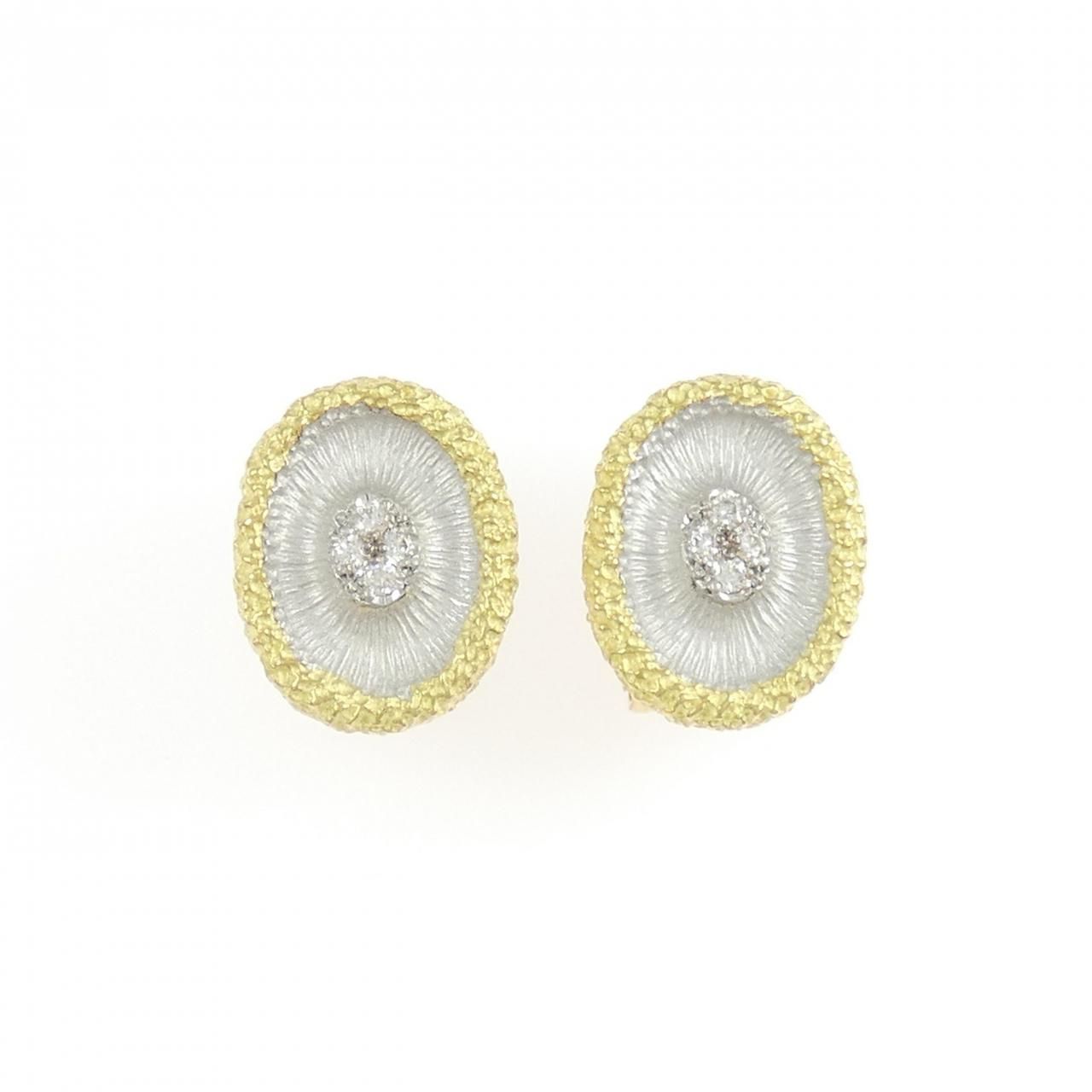 K18YG|K18WG ダイヤモンド ピアス|イヤリング