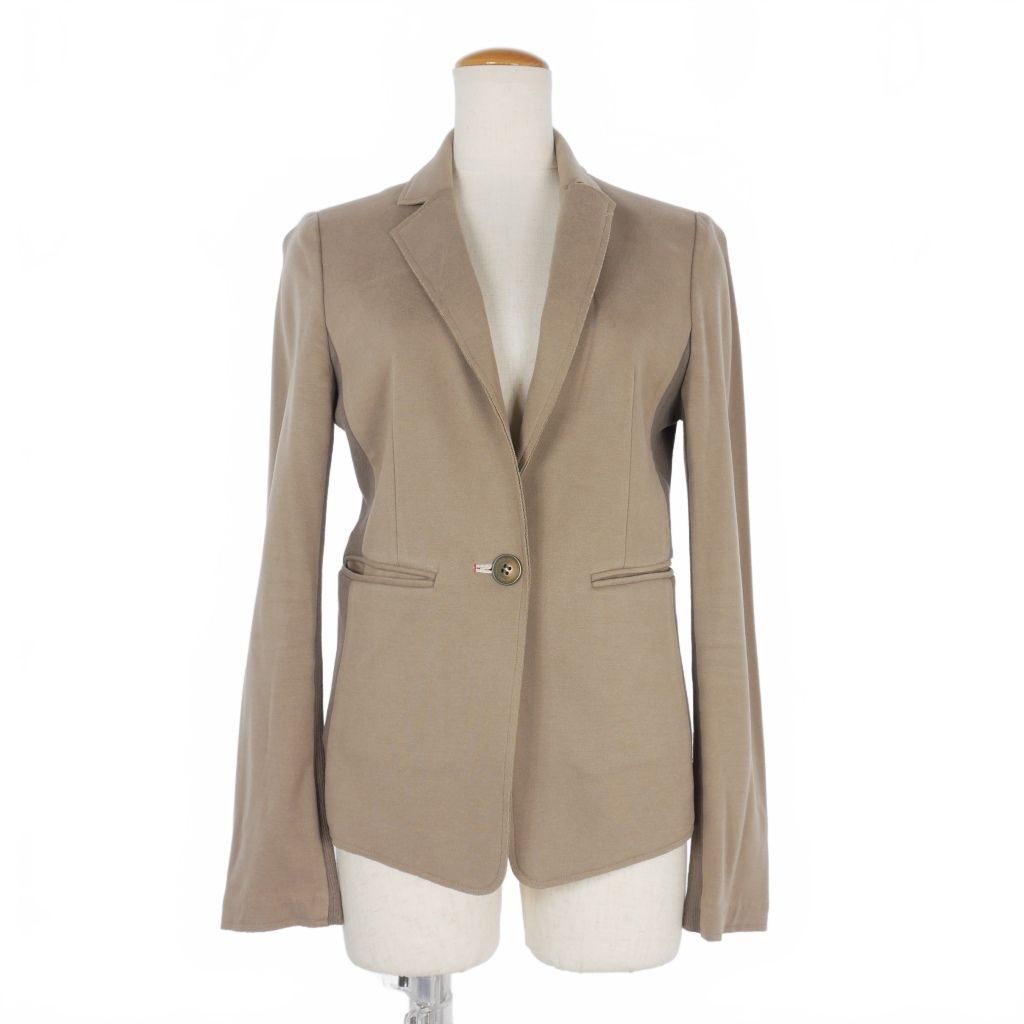 ダブルスタンダードクロージング ダブスタ DOUBLE STANDARD CLOTHING ストレッチ テーラード ジャケット 38 ベージュ 2584023