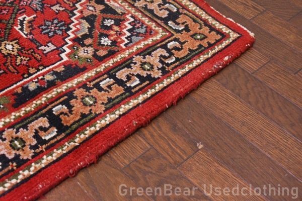 RAGU108 洋間や和室にも トライバルラグ ウール絨毯 アンティーク ヴィンテージ ギャッベ キリム カーペット MARWIL-DEMENAGEMENTS_CH