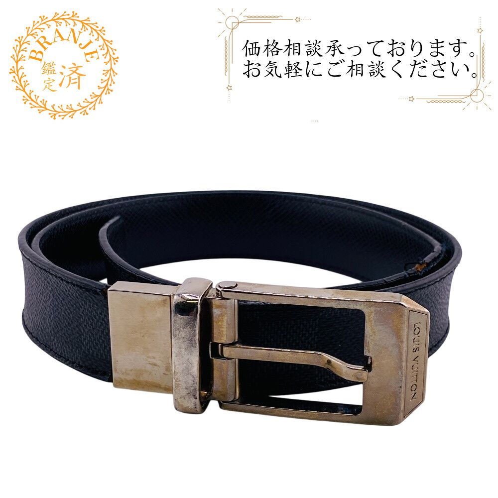 LOUIS VUITTON ルイヴィトン M6834 サンチュール ダミエグラフィット ベルト ブラック メンズ ブランド