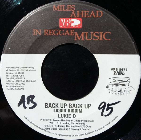 米7” Lukie D / Bling Dawg AKA Ricky Back Up Back Up / Got It