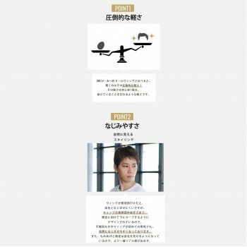 プリシラ 男性用5分ウィッグ レイヤーショート 耐熱 ブラック GB