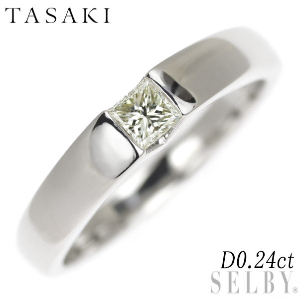 田崎真珠 Pt900 プリンセスカット ダイヤモンド リング 0.24ct - メルカリ