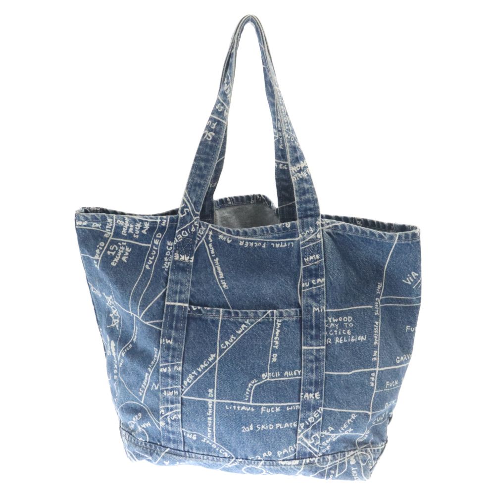 SUPREME (シュプリーム) 19SS Gonz Map Denim Tote Bag ゴンズ