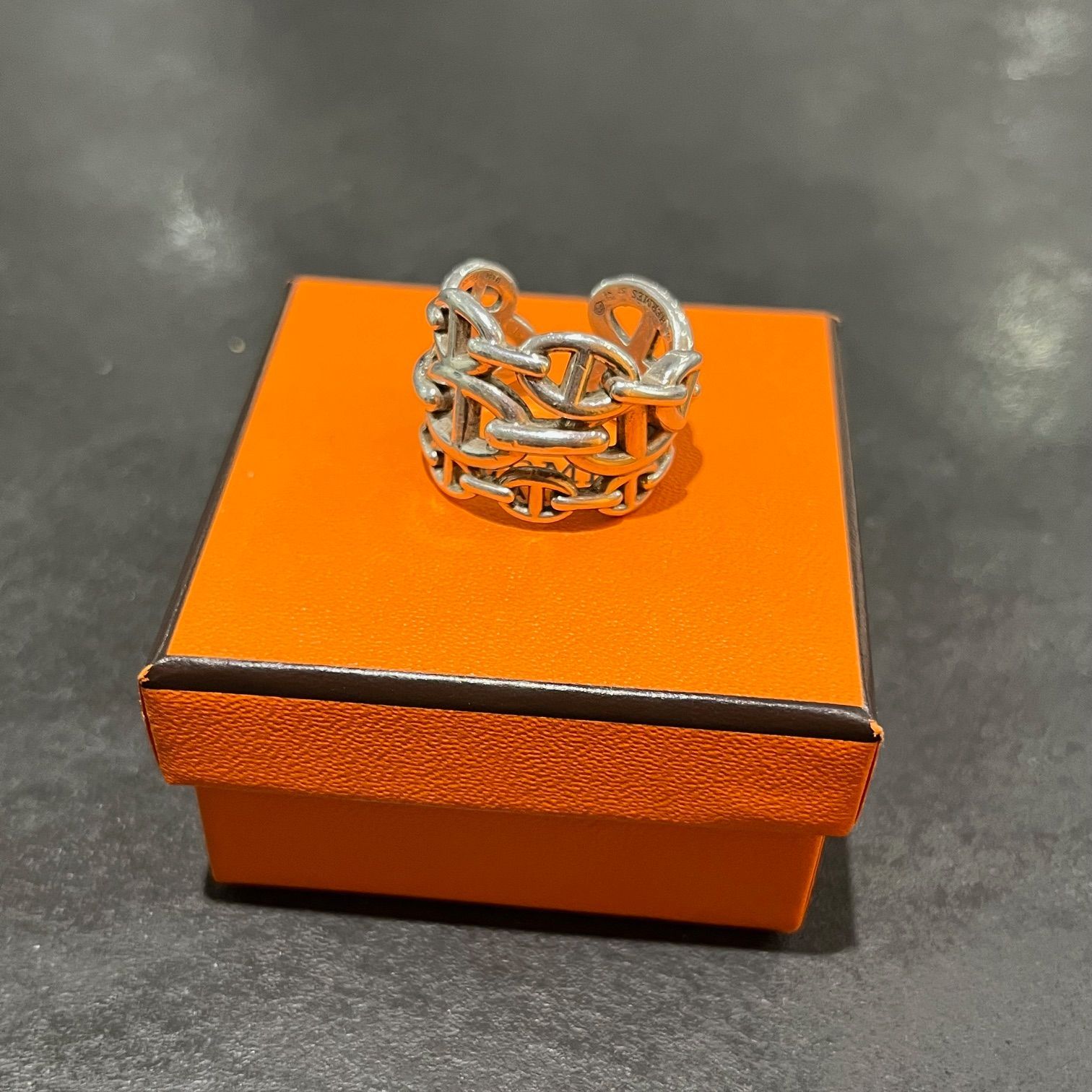 HERMES シェーヌダンクル アンシェネ GM リング 指輪 57