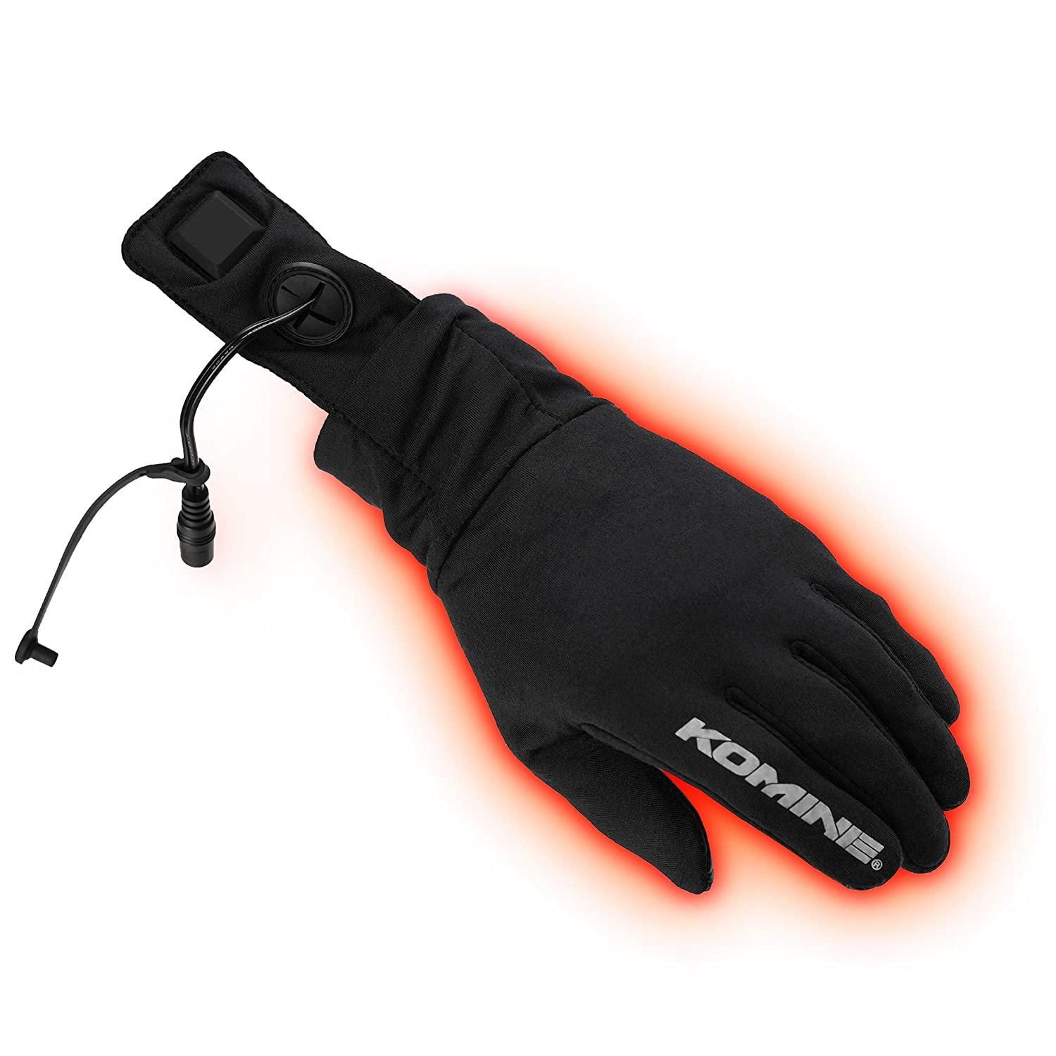 5営業日で発送 コミネ Komine EK-204 HEAT INNER GLOVES 12V Black S 品番 08-204 BK S