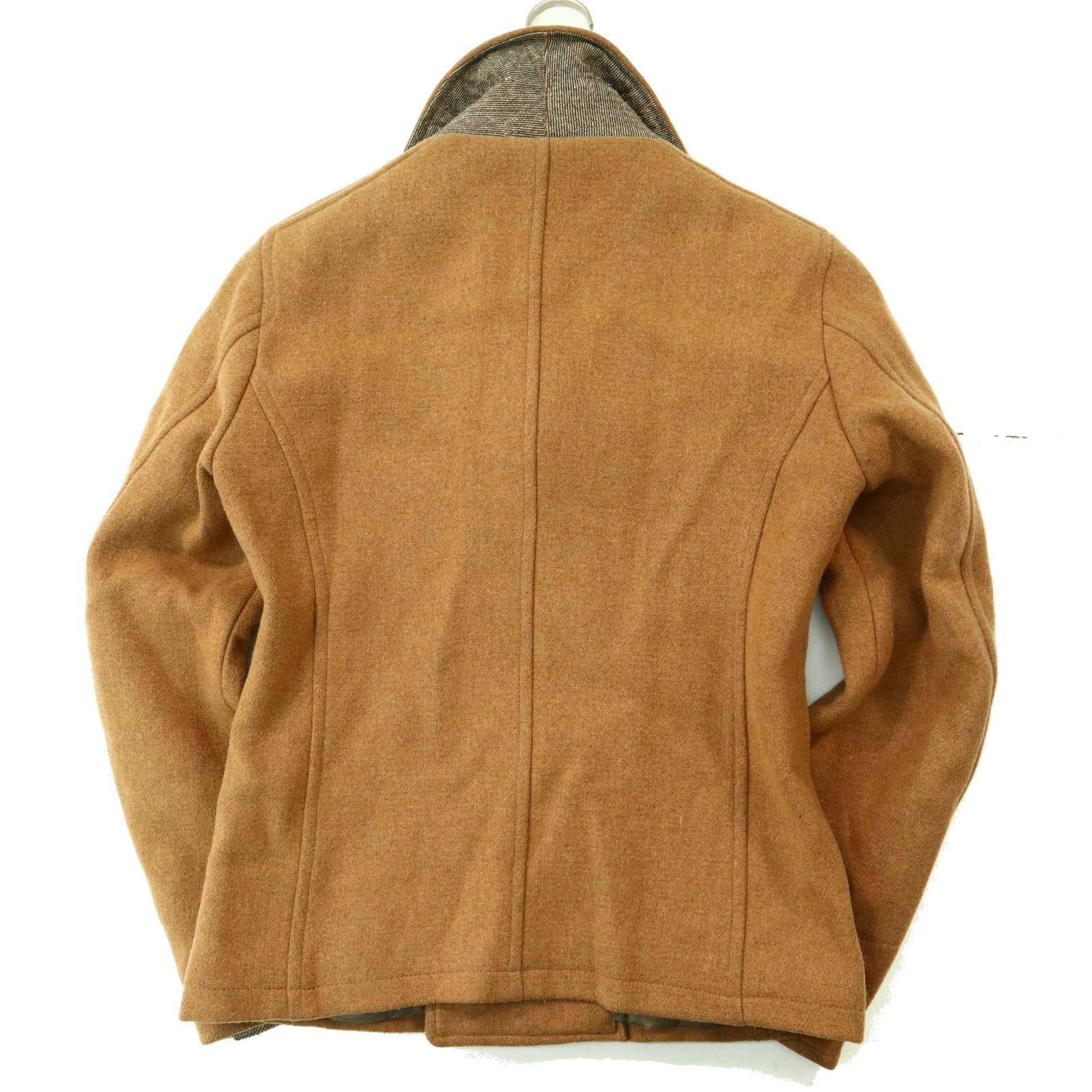 A002新品▼ ニコル　ヴィタル ムッシュニコル　メルトン　ステンカラーコート　50/LL　ライトカーキ　ウールコート　vital MONSIEUR NICOLE