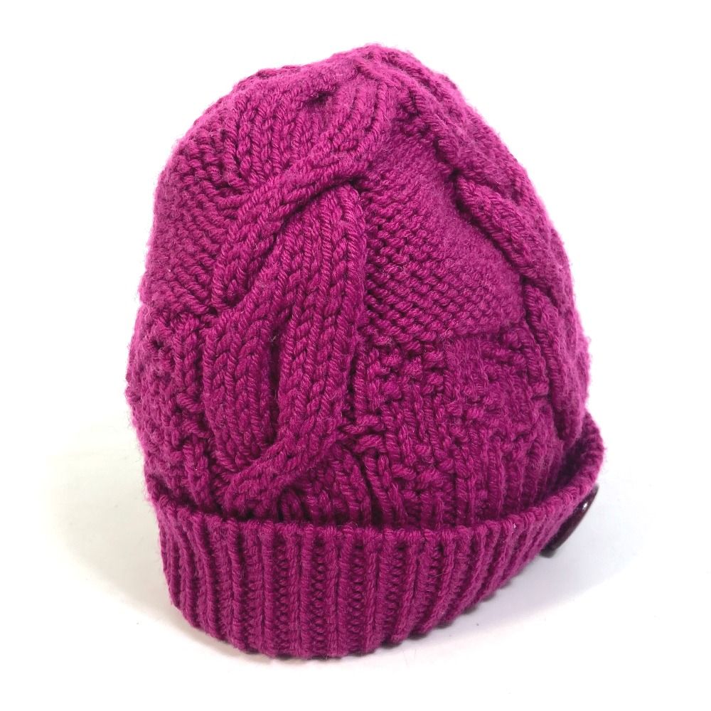 パープル紫ウール100%ルイヴィトン ポネコンスタンス パープル ニット帽