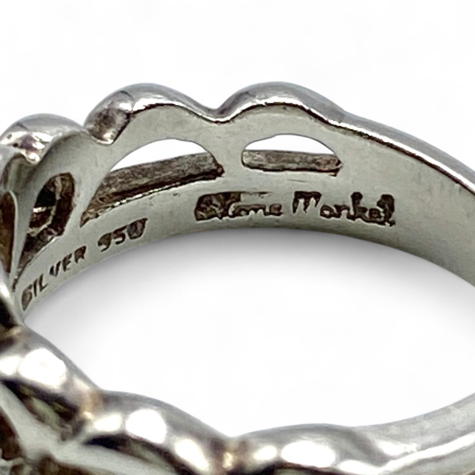 高貴な意匠】クラウン 王冠 Silver 925 刻印 00s Vintage Design Ring