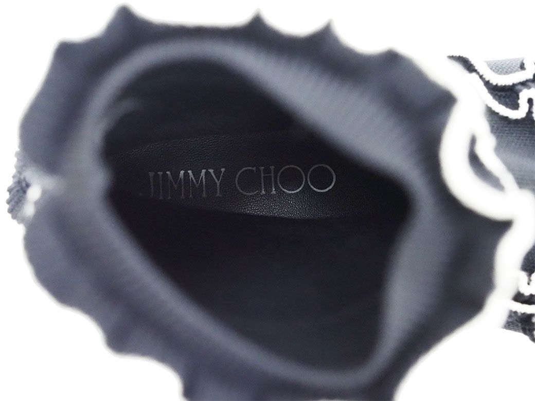 ジミーチュウ ユージン スニーカーブーツ ニットブーツ ブラック レディース ソックスブーツ 38(24.5cm位) フリル EUGENE JIMMY  CHOO - メルカリ