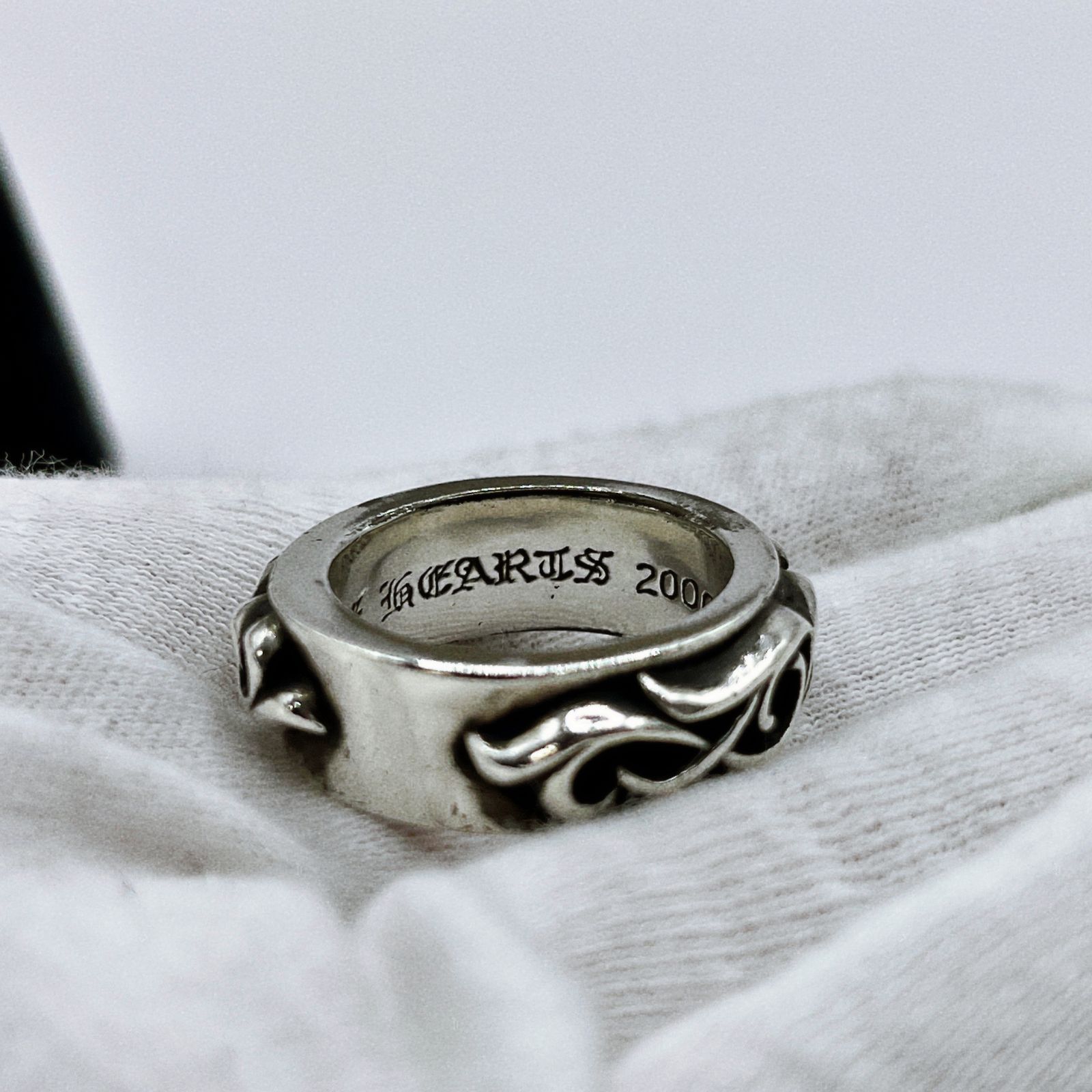 CHROME HEARTS DBL NARROW VINE BAND RING 21号 - メルカリ