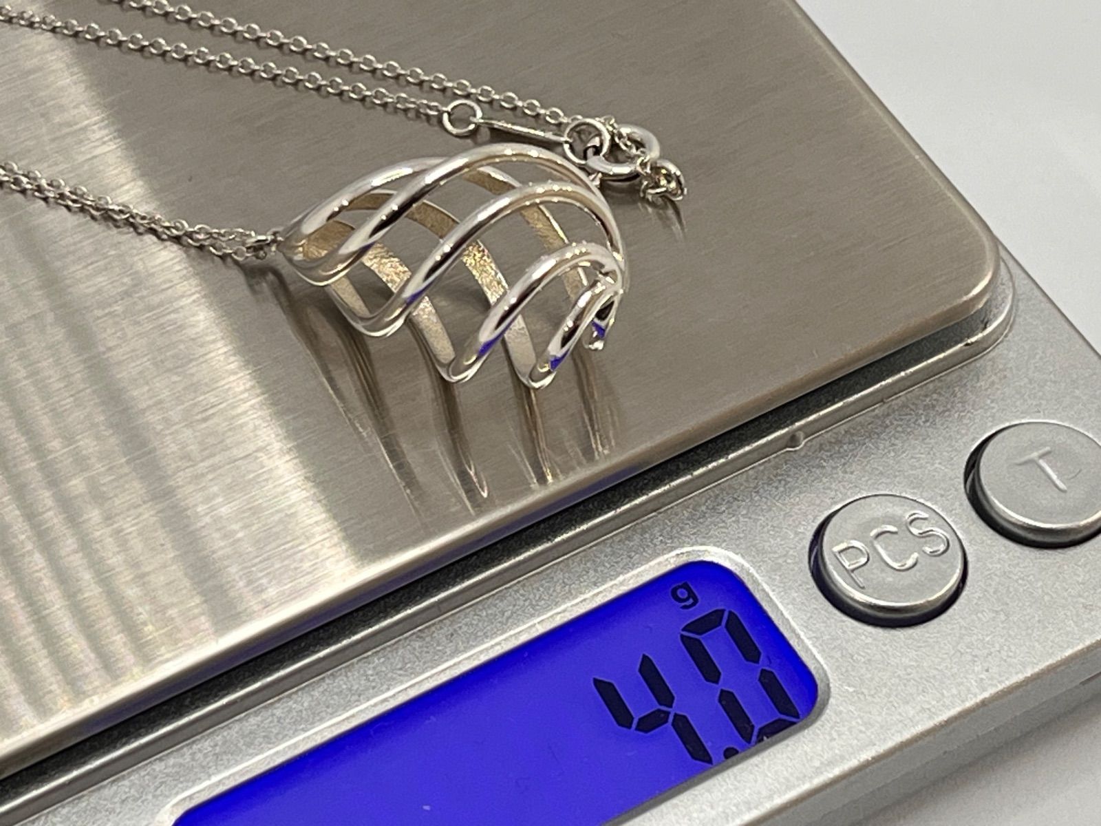 極美品レア オールドティファニー ティアドロップ ラージ ネックレス