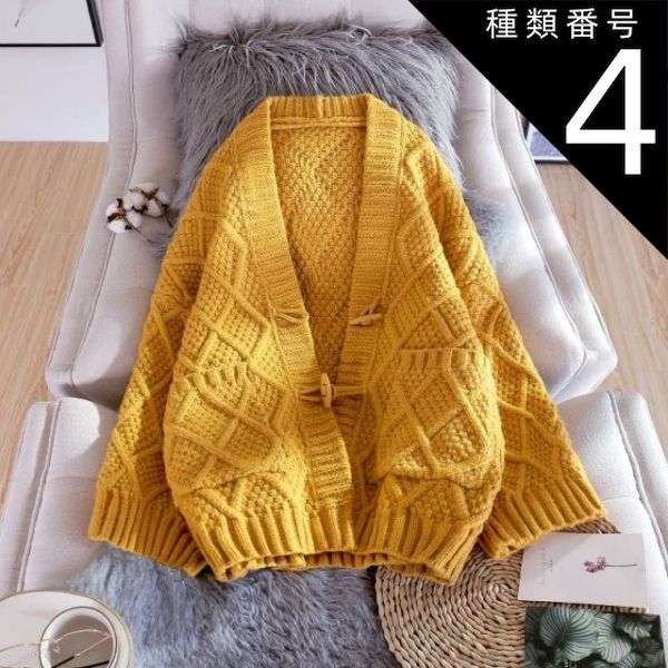 種類24：画像2/L ツーピース カーディガン ワンピドレス ロング ロング