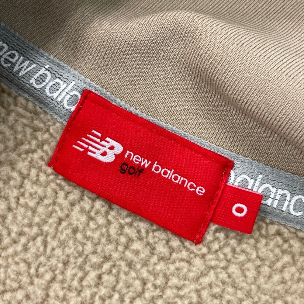 サイズ：0 NEW BALANCE GOLF ニューバランス 2024年モデル ; 裏ボア ハーフジップ スウェットトレーナー  ベージュ系 [240101442257] ゴルフウェア レディース ストスト サイズ：0 NEW BALANCE GOLF ニューバランス 2024年モデル ; 裏