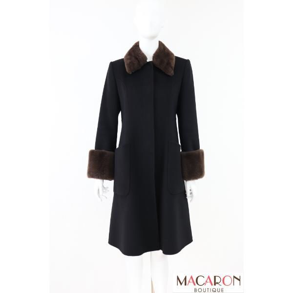 FOXEYダブルフェイスヌートリアコート