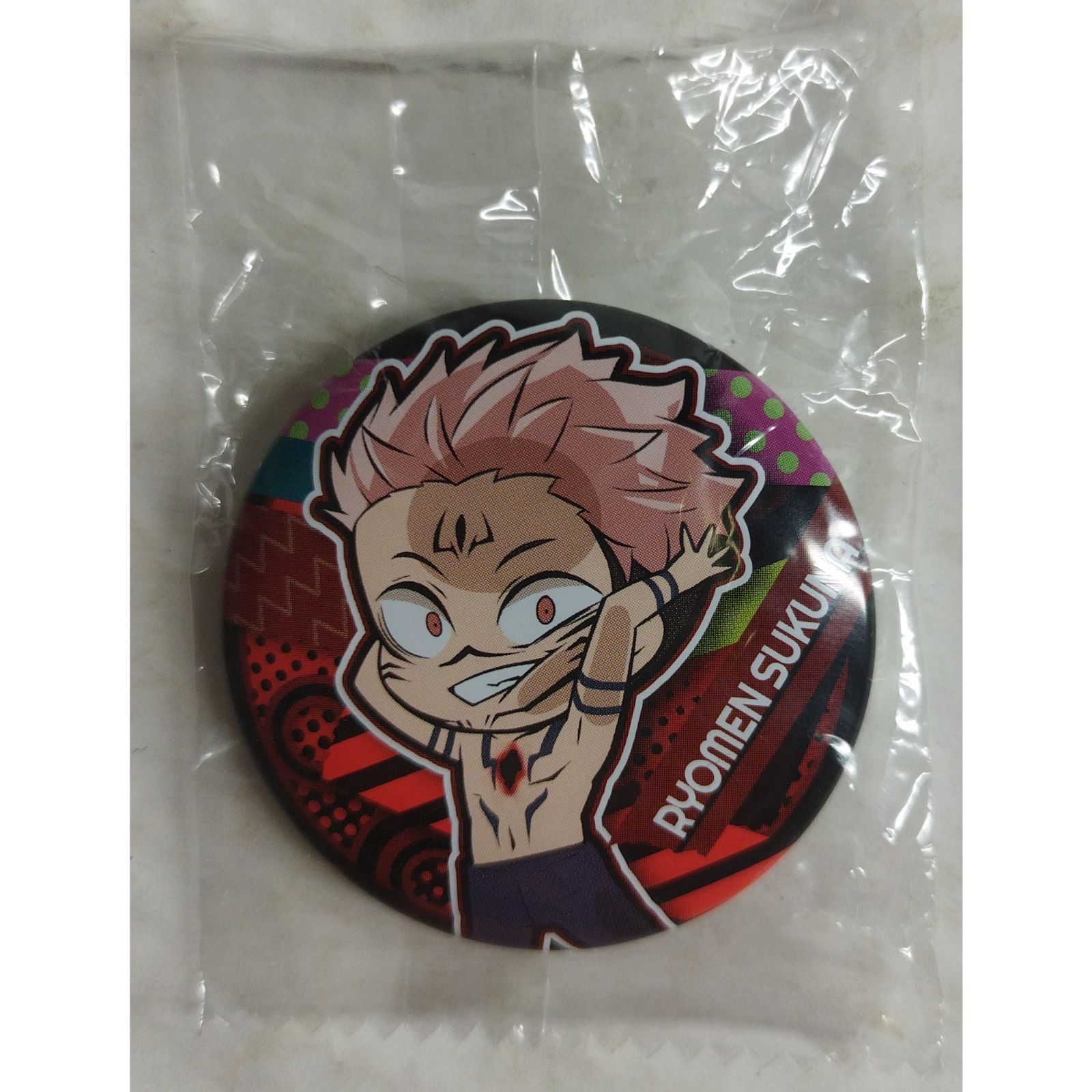 呪術廻戦　パズドラ　缶バッジ　両面宿儺 両面 宿儺 缶バッジ 呪術廻戦 ( #12916 ) - メルカリ