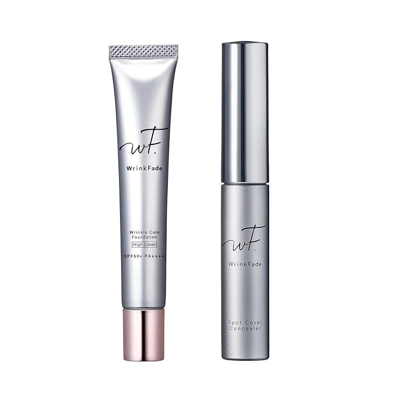 コンシーラー付き WrinkFade リンクフェード 薬用ハイカバーファンデーション 20g クリームファンデーション 化粧下地 下地 毛穴隠し bbクリーム コンシーラー