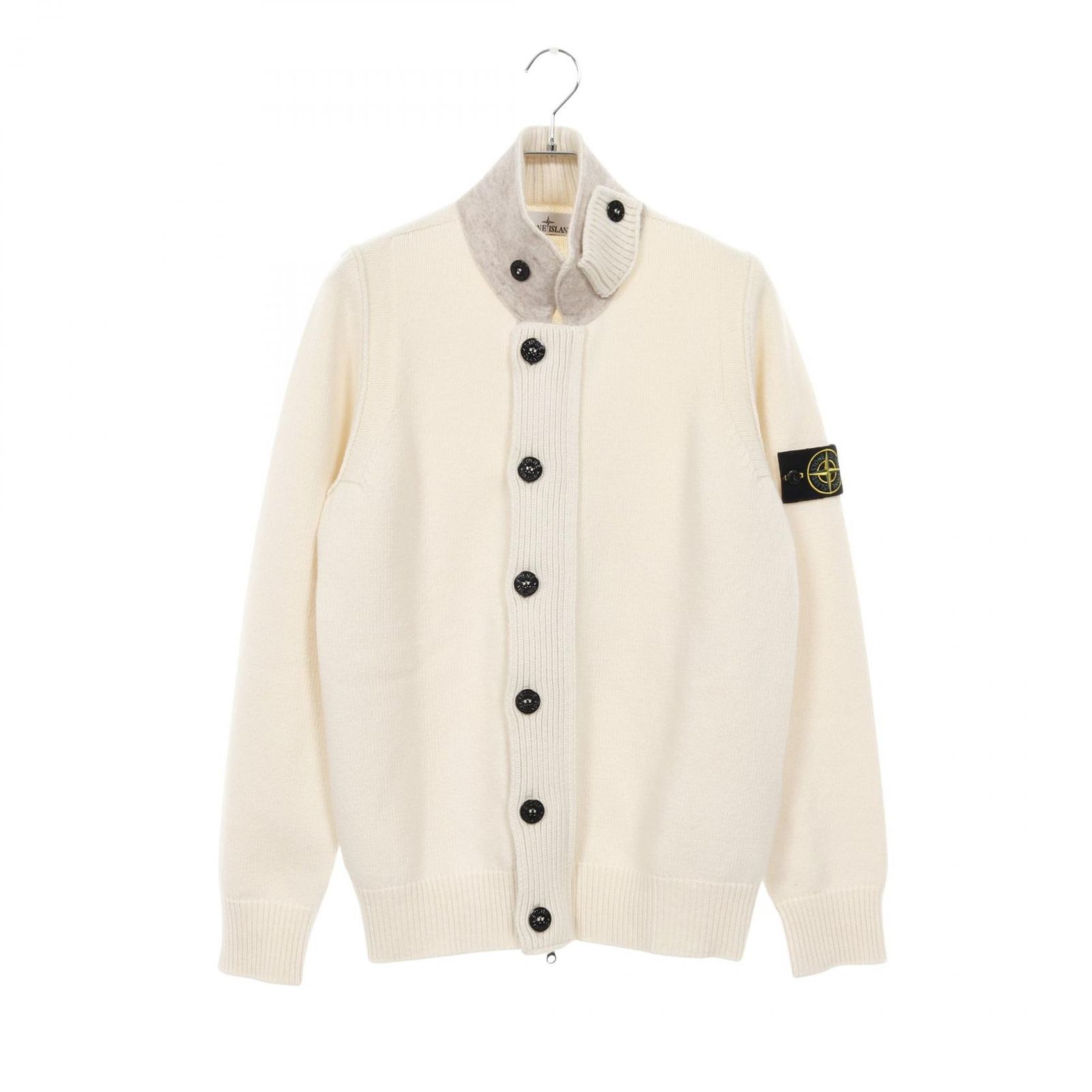 ストーンアイランド STONE ISLAND カーディガン 7915547A3 アイボリー 