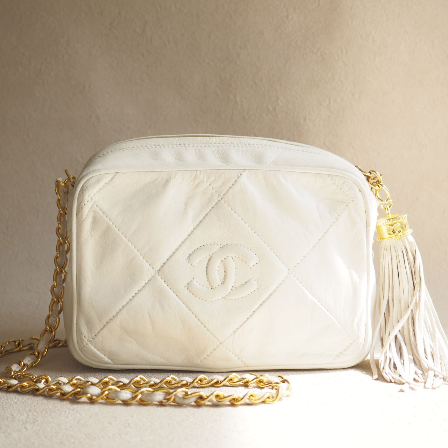 ヴィンテージ シャネル CHANEL フリンジ マトラッセ 18 チェーン 