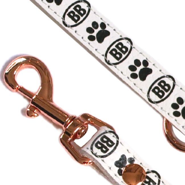 BBオールレザーリードSサイズ ブラン Blanc バディベルト BUDDYBELT バディーベルト犬 犬用 ペット ドッグ リード バディーベルト正規輸入代理店 正規店 犬用のラグジュアリーな本革のリード
