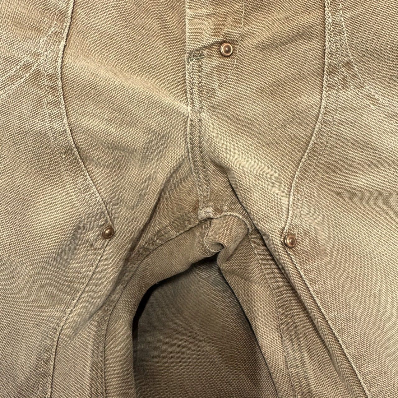 70s USA製Carhartt ダブルニー 42 TALON ジップ 古着 fit=scale-down,w=1200