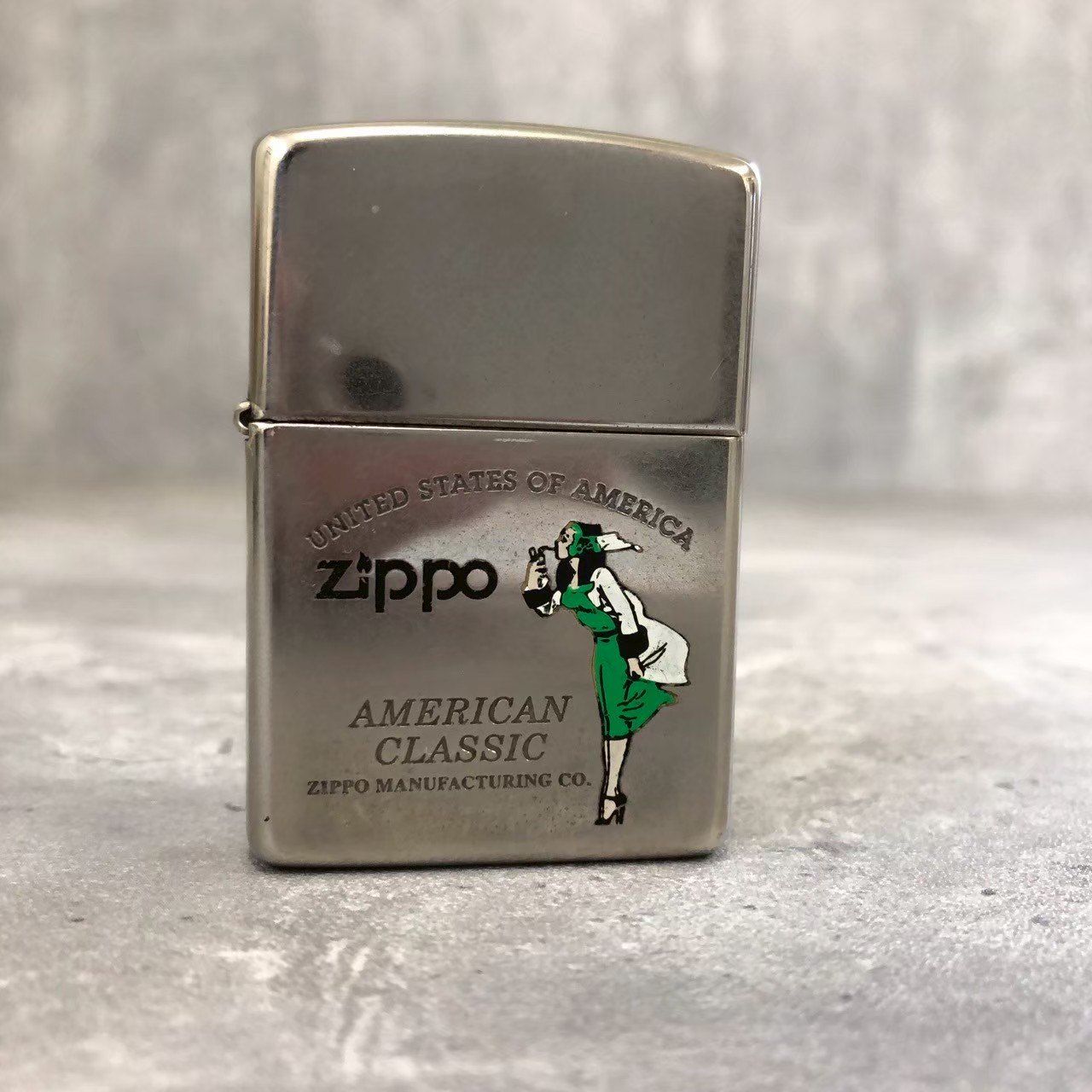 ZIPPO/ジッポー SILVER PLATE/シルバープレート ダイアゴナルライン 