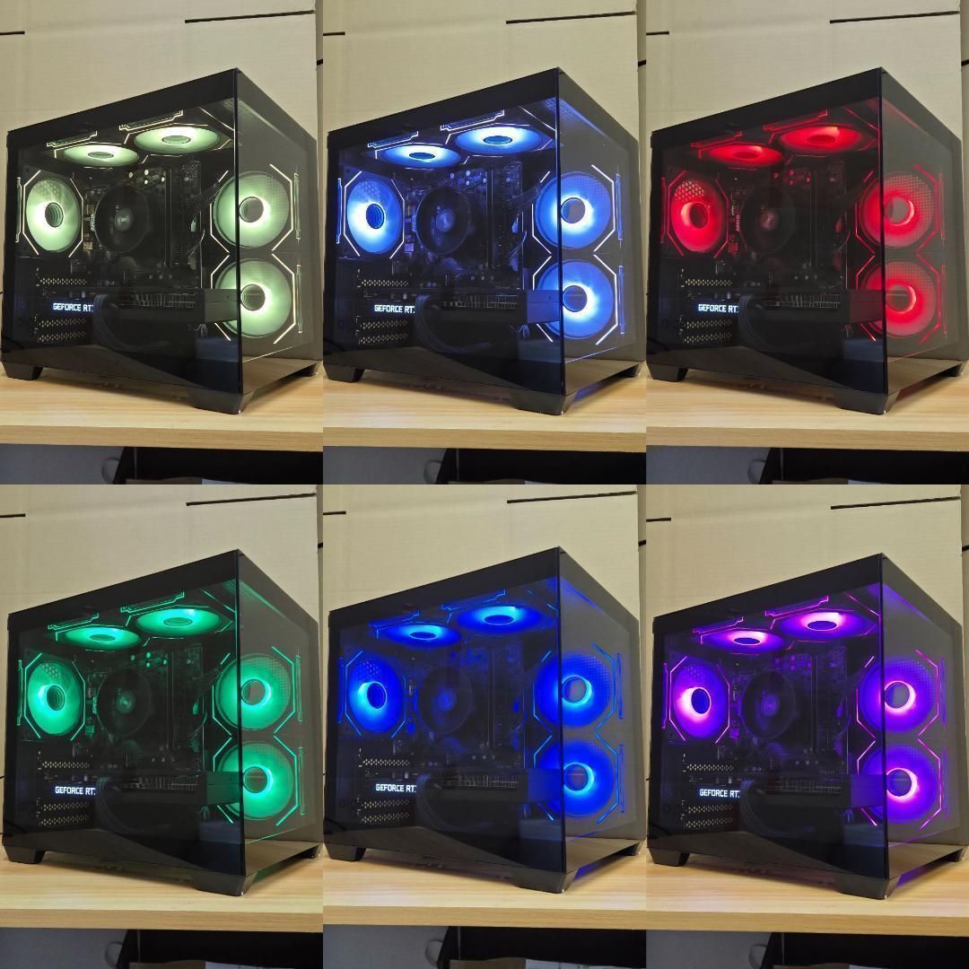 PASOUL ゲーミングPC 黒海景房シームレス HJF-ATX（BK）水冷