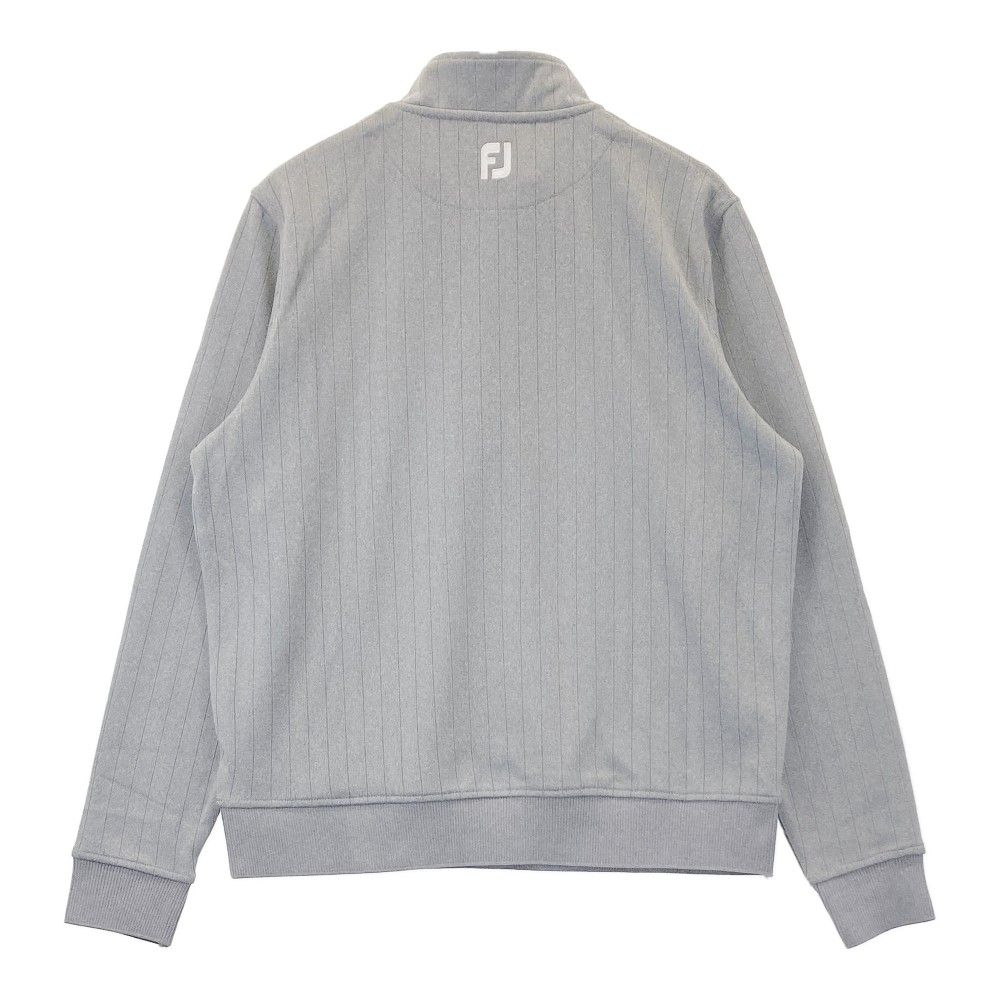 サイズ：XL FOOT JOY フットジョイ  ハーフジップ 長袖ニットセーター  グレー系 [240101440334] ゴルフウェア メンズ ストスト サイズ：XL FOOT JOY フットジョイ ハーフジップ 長袖ニット