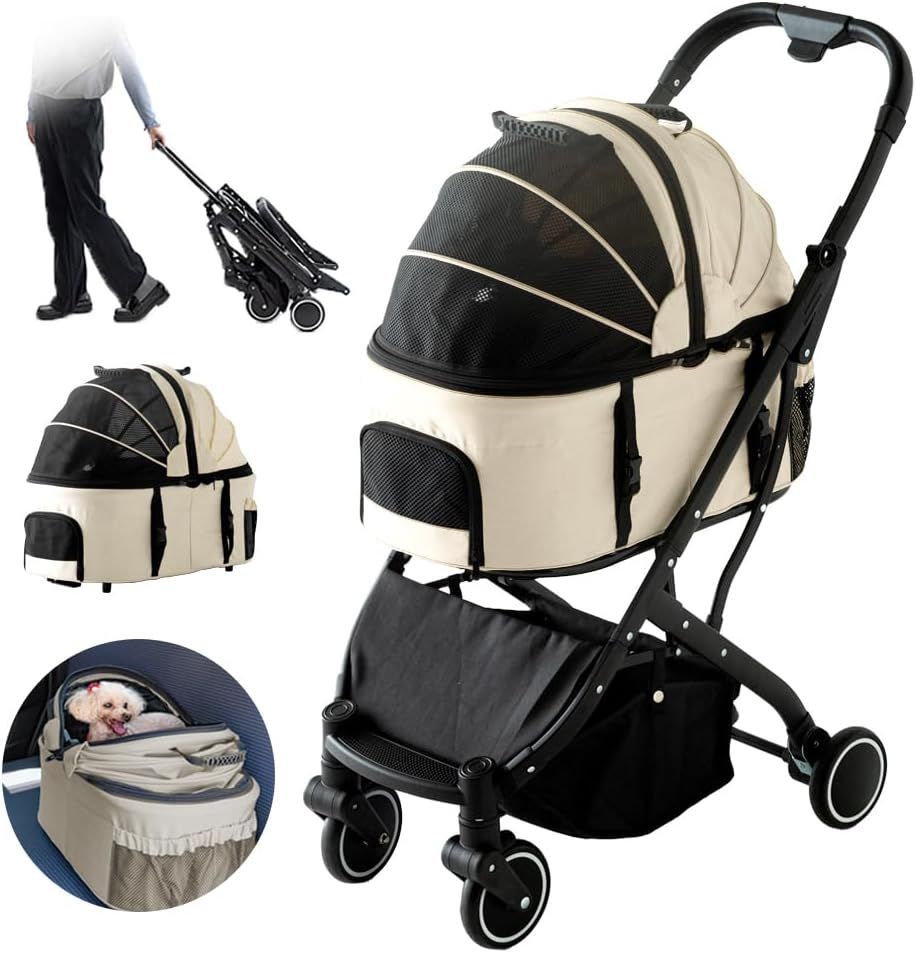 タンスのゲン ペットカート 3WAY 乗り心地バツグン 取り外し 折り畳み 小型犬 中型犬 4輪 収納 大容量 キャリーバッグ ドライブボックス 63600001 92213