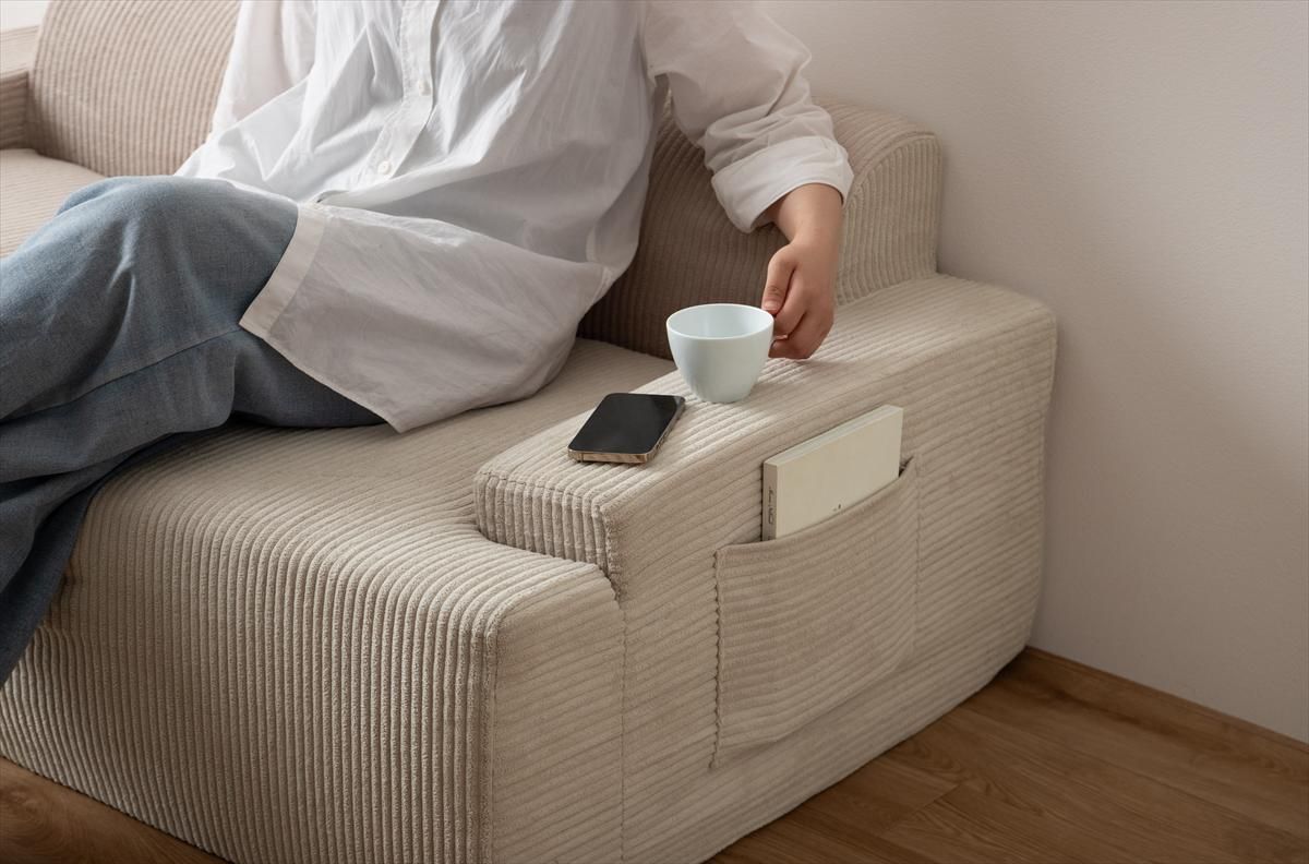 Parrot 圧縮オットマン 単品 2点ソファセット♪2人掛 圧縮ソファ［幅