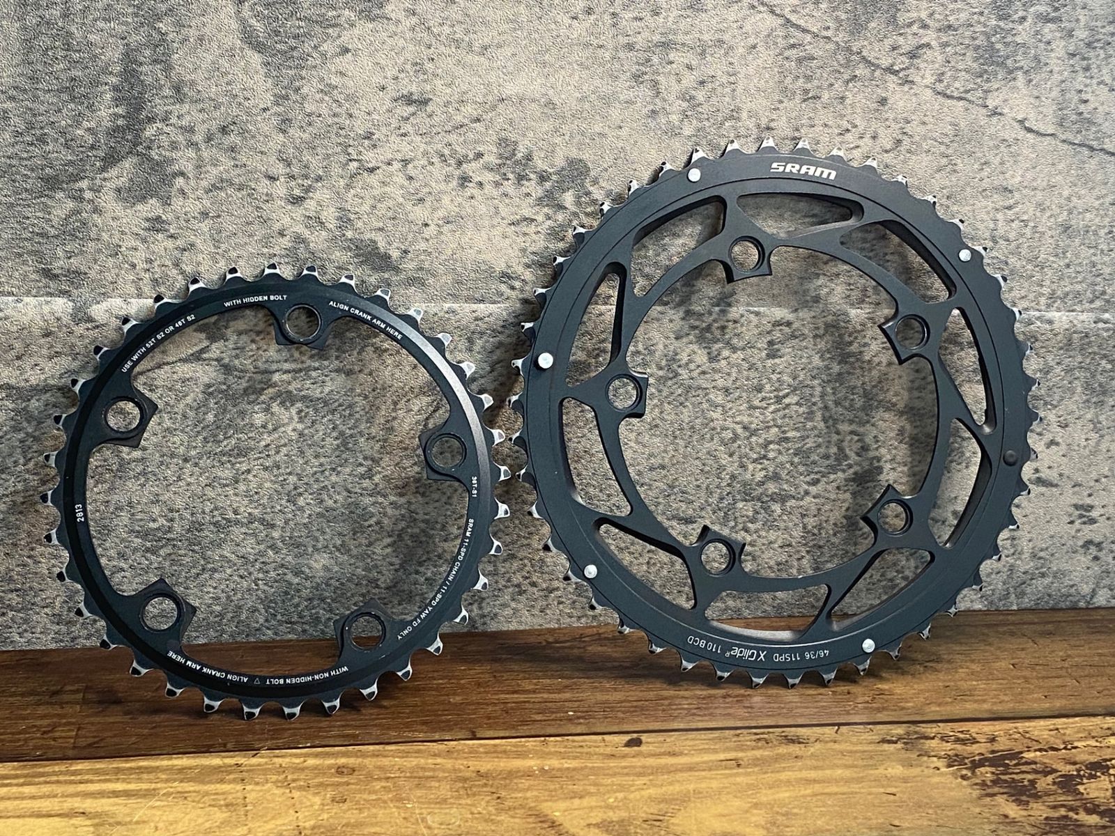 JF505 スラム SRAM チェーンリング 46/36T BCD110 11S