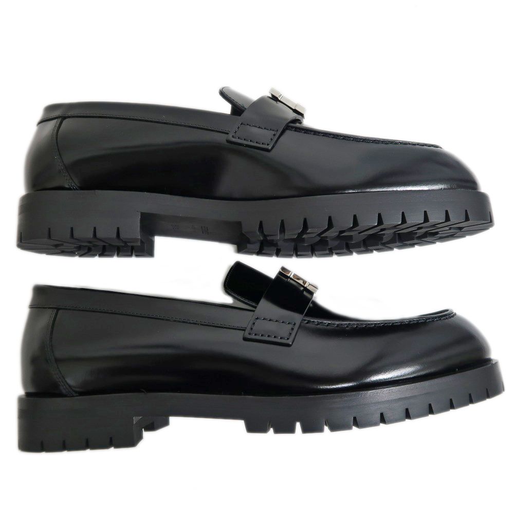 名東】エルメス モカシン フォーブル サイズ37 1/2 ブラック