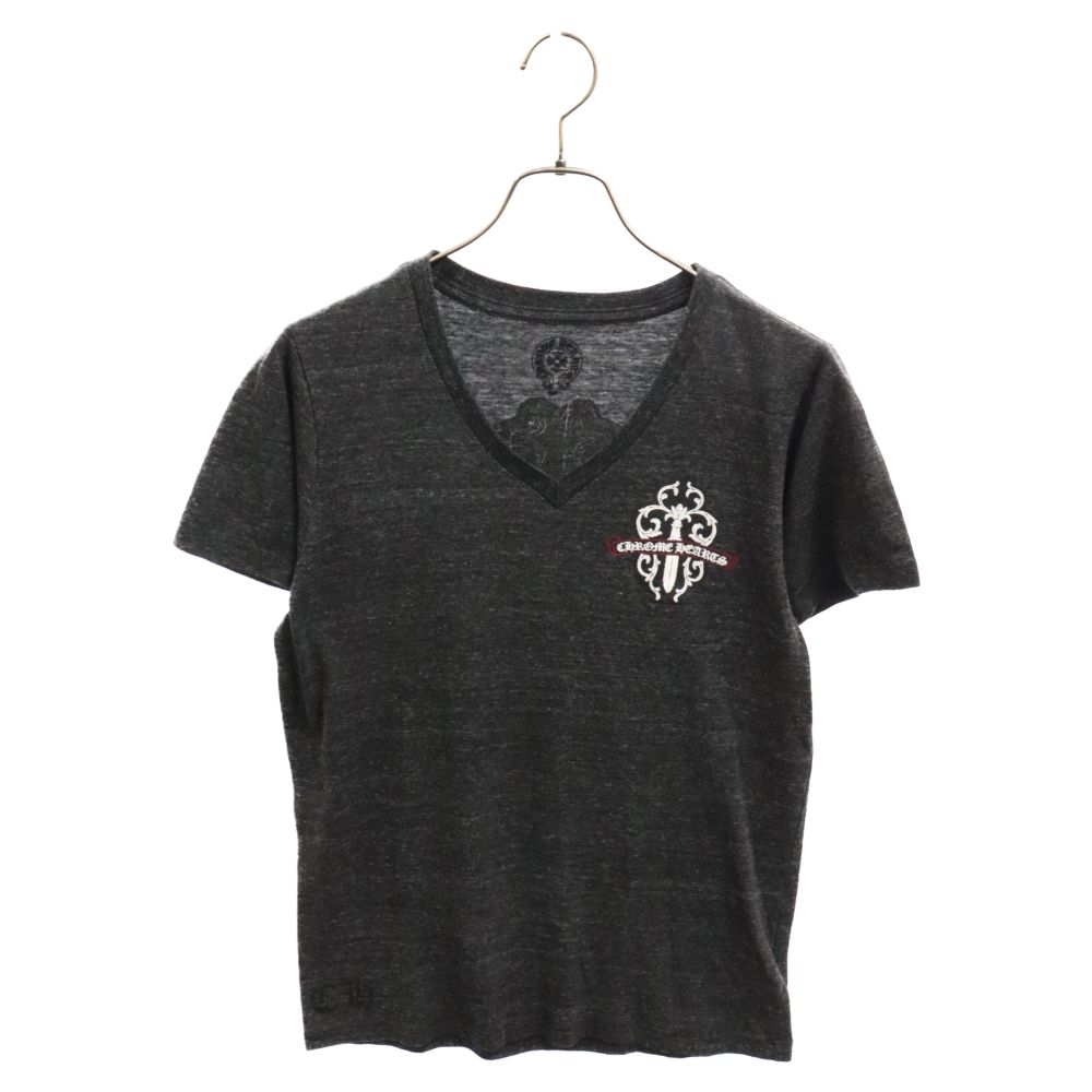 CHROME HEARTS (クロムハーツ) DAGGER TEE ダガーVネック半袖Tシャツ 