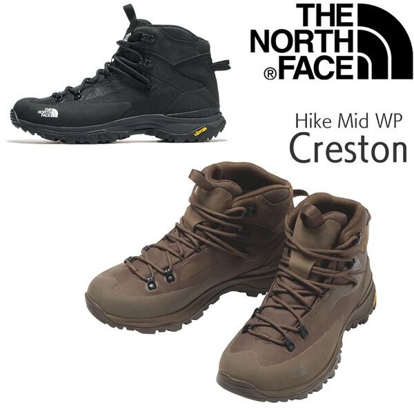 ザノースフェイス THE NORTH FACE CRESTON HIKE MID WP クレストンハイクミッドウォータープルーフ 登山靴 メンズ