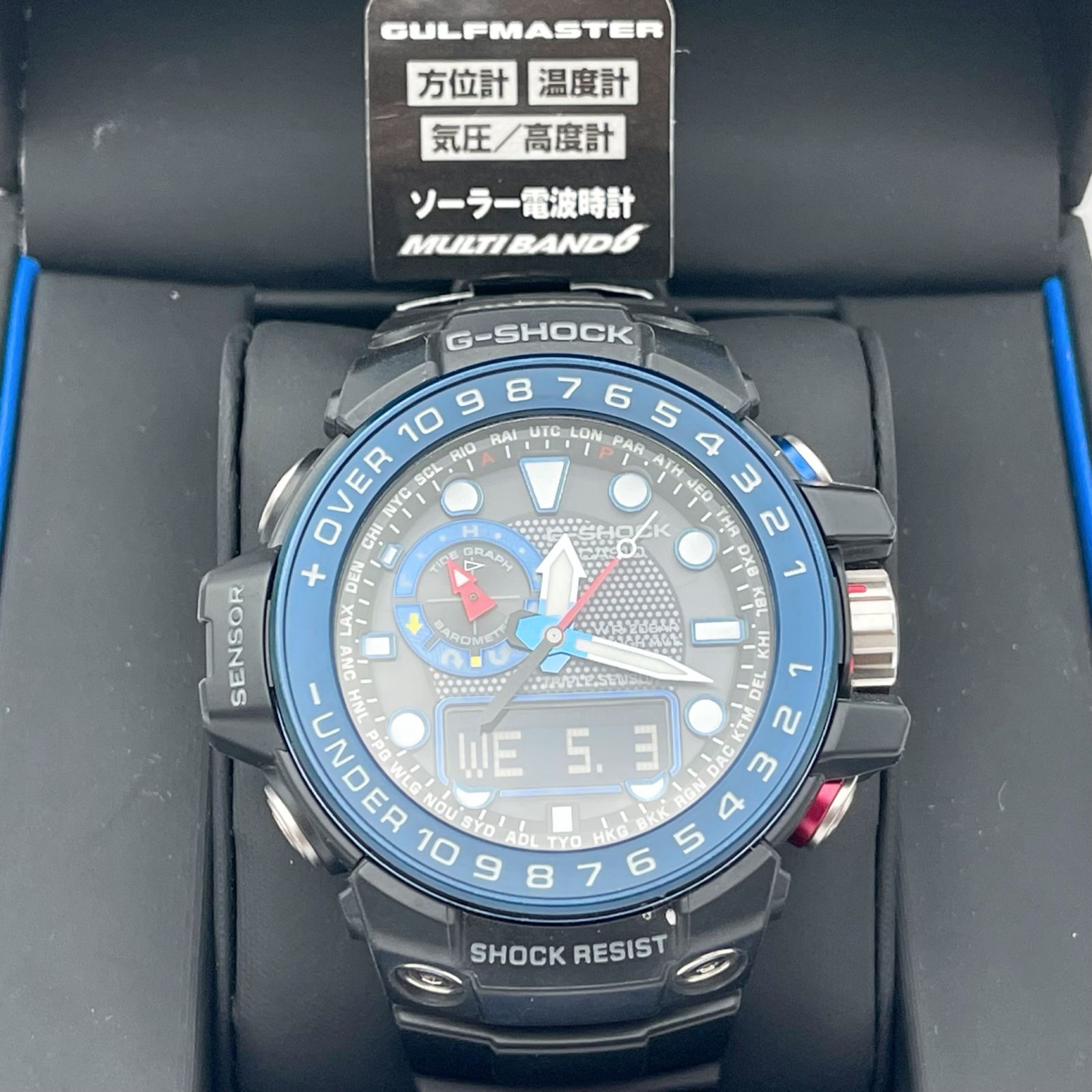 G-SHOCK ガルフマスター GWN-1000B-1BJF トリプルセンサー-